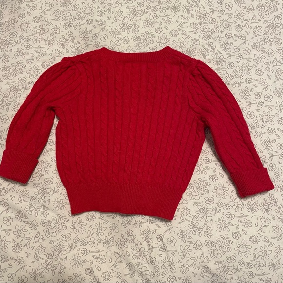 Ralph Lauren Baby Red Cardigan 6M - Picture 3 of 4
